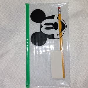 Poly Mickey Mouse pencil pouch with 1 pencil